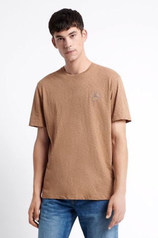 T-shirt slim - Marrone melange