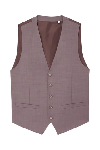 Chaleco de traje de lana - Rosa viejo