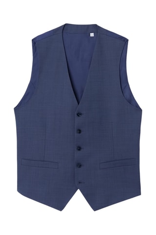 Gilet da completo in lana - Blu notte