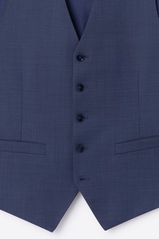 Gilet da completo in lana - Blu notte