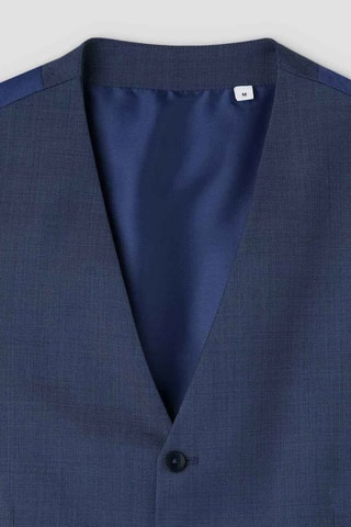 Gilet da completo in lana - Blu notte