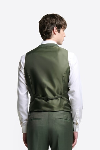 Chaleco de traje de lana - Verde oscuro