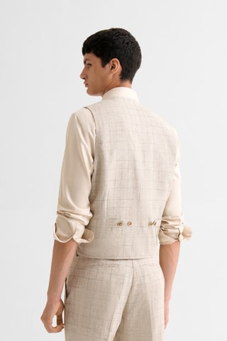 Gilet da completo in lino - Beige