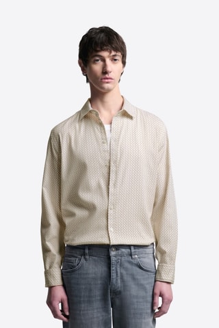 Camicia slim - Beige