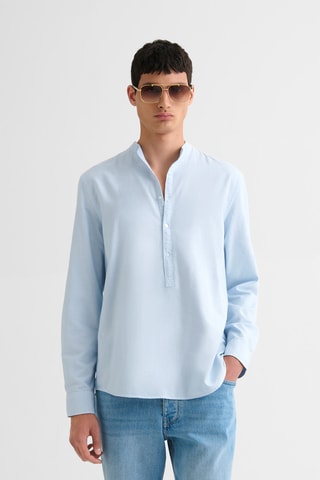 Camicia slim - Celeste