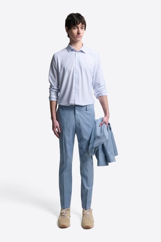 Camicia slim - Celeste