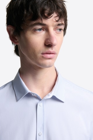 Camicia slim - Celeste