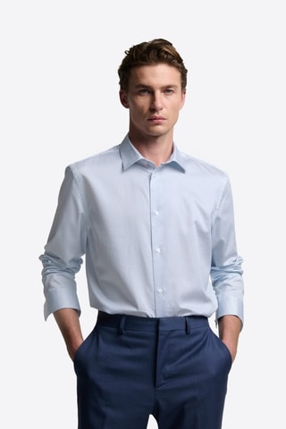 Camicia slim - Celeste