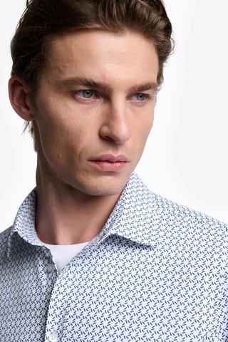 Camicia slim - Celeste