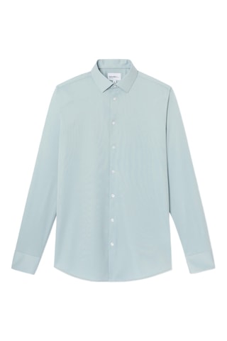Camicia slim - Blu-verde