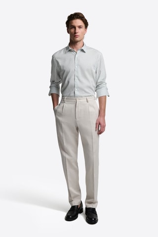 Camicia slim - Blu-verde