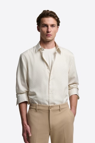 Camicia slim - Beige