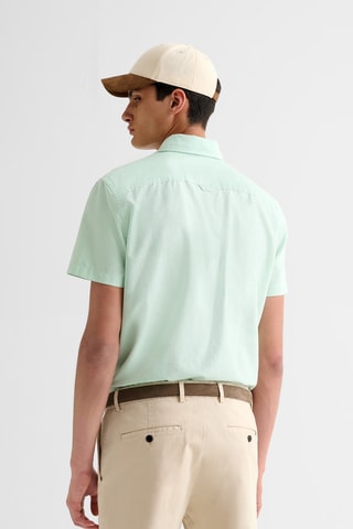 Camisa slim fit - Verde claro