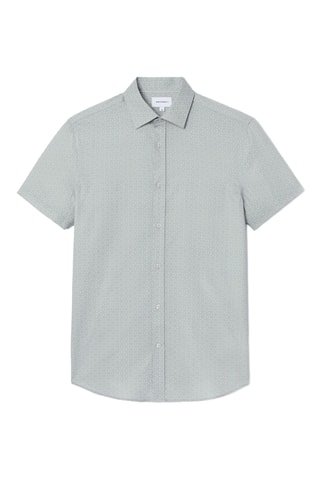 Camisa slim fit - Azul verdoso