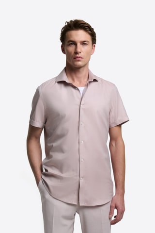 Camicia slim - Rosa cipria