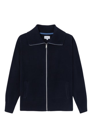 Cardigan in cotone bio - Navy