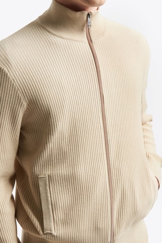 Cardigan in cotone bio - Beige chiaro