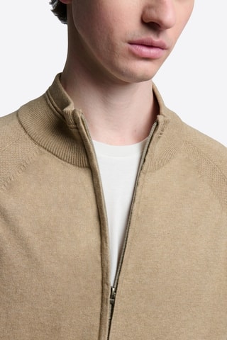 Cardigan in cotone bio - Marrone chiaro