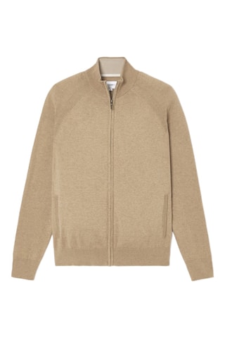 Cardigan in cotone bio - Marrone chiaro