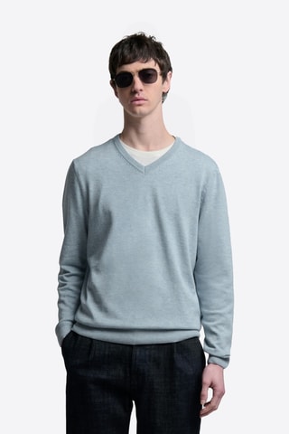 Maglia - Celeste melange