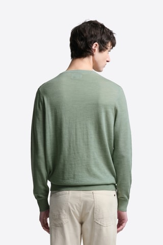 Maglia in lana merino - Verde oliva
