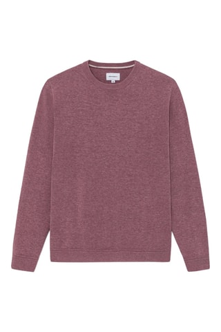 Maglia in cotone bio - Rosa antico melange