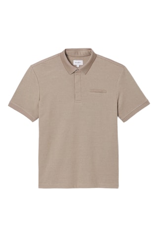 Polo slim - Taupe melange