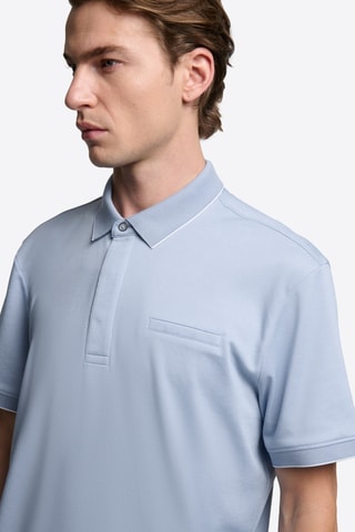 Polo slim - Celeste