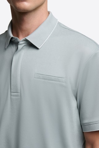 Polo slim - Blu-verde