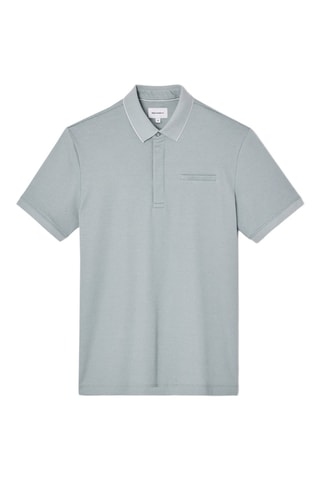 Polo slim - Blu-verde