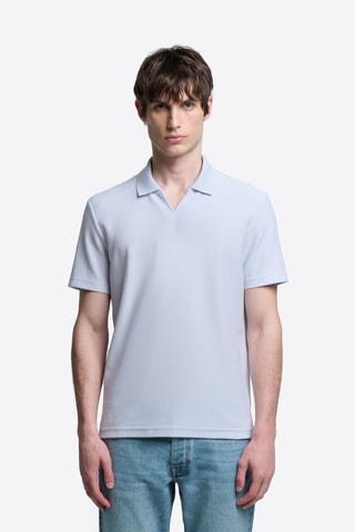 Polo slim - Celeste