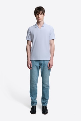 Polo slim - Celeste