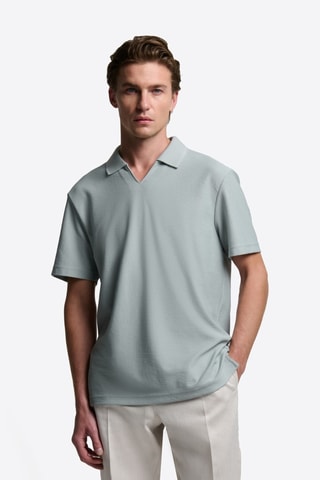 Polo slim - Celeste
