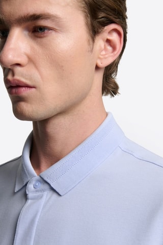 Polo slim - Celeste