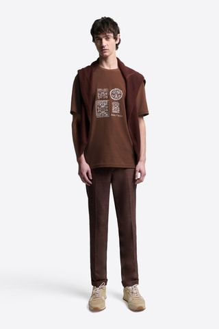 T-shirt slim - Marrone