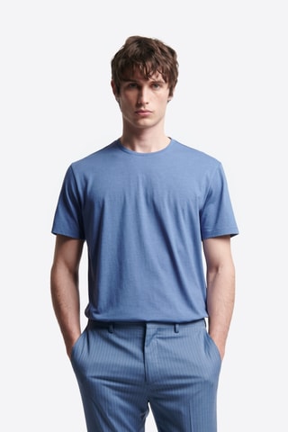 T-shirt slim - Celeste