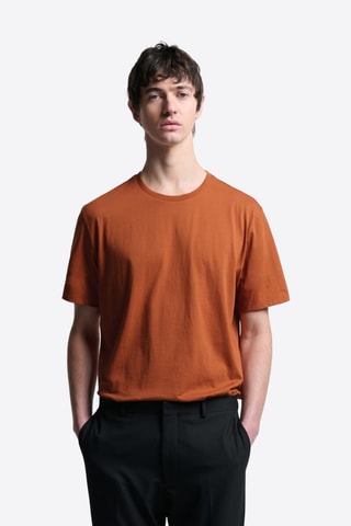 Camiseta slim fit - Naranja