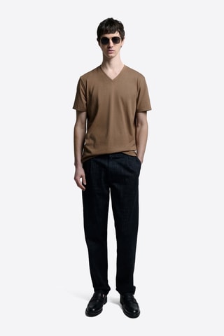 T-shirt slim - Marrone