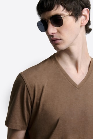 T-shirt slim - Marrone