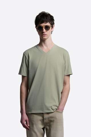 T-shirt slim - Verde chiaro