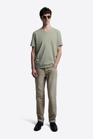 T-shirt slim - Verde chiaro