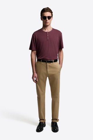 T-shirt slim - Bordeaux melange