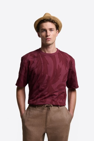 T-shirt regular - Bordeaux