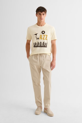 T-shirt slim - Avorio