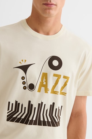 T-shirt slim - Avorio