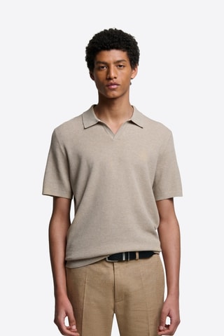 Polo in cotone bio - Beige