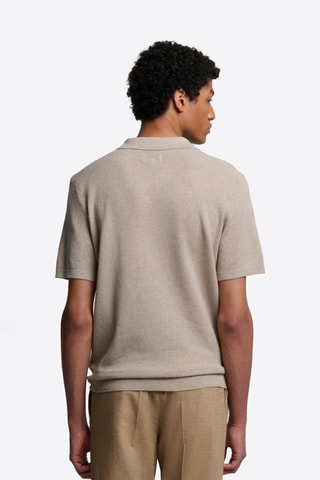 Polo in cotone bio - Beige