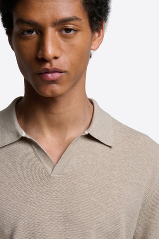 Polo in cotone bio - Beige