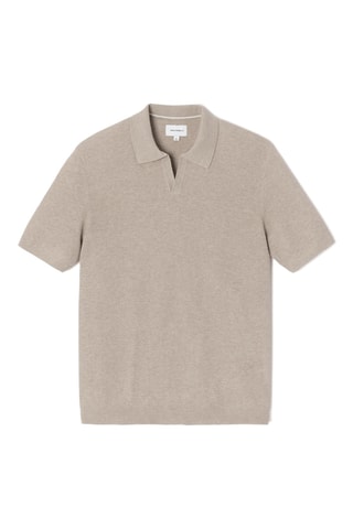 Polo in cotone bio - Beige