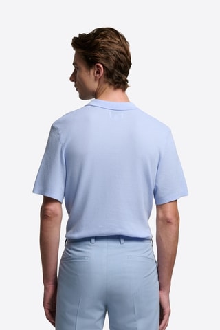 Polo in cotone bio - Celeste